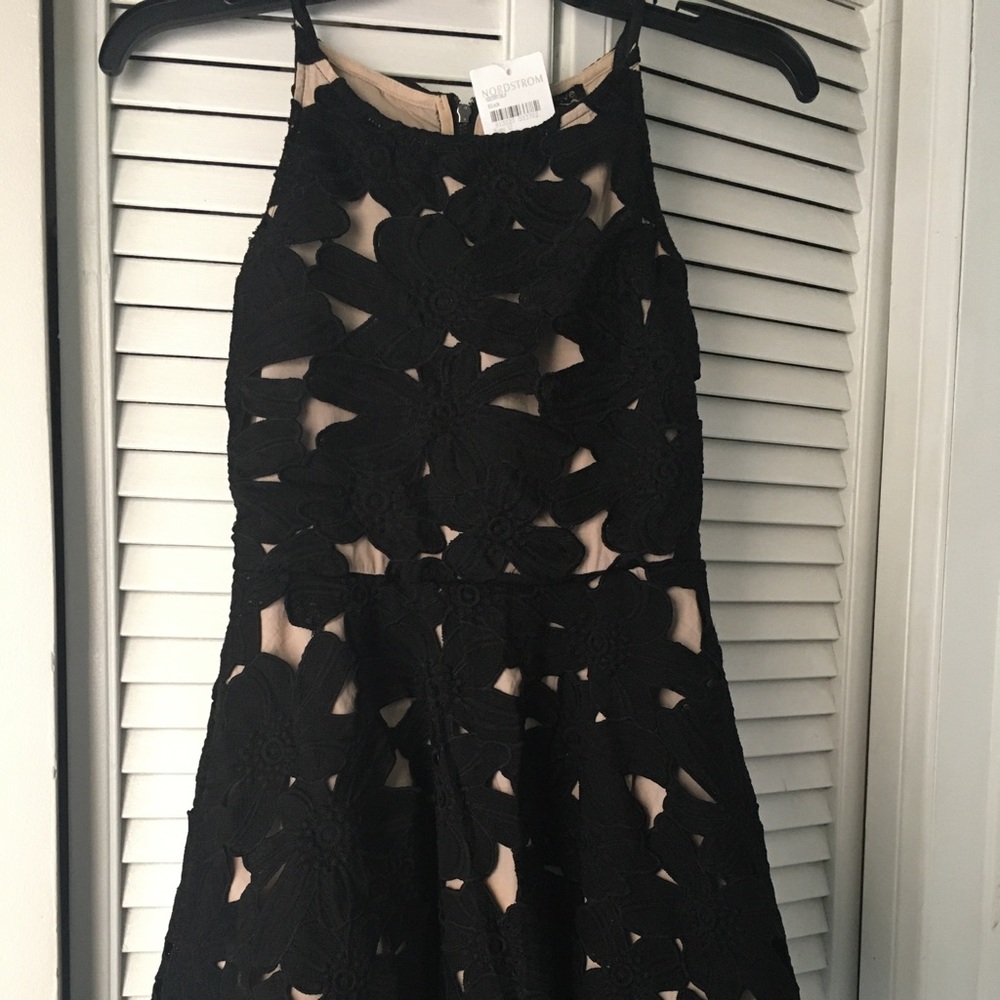 Miss Behave Girls Crochet Lace Dress